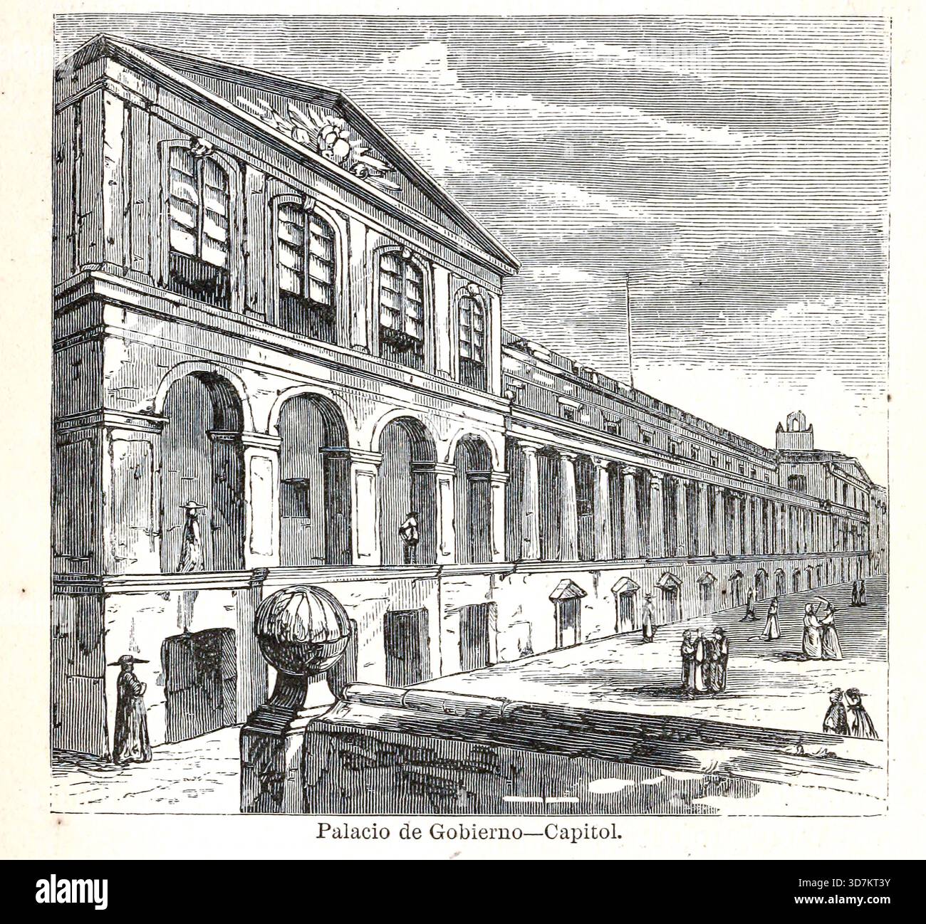 Palacio de Gobierno - Campidoglio dalle Ande e l'Amazzonia : Or, Across the Continent of South America by Orton, James, 1830-1877 data di pubblicazione 1870 Foto Stock