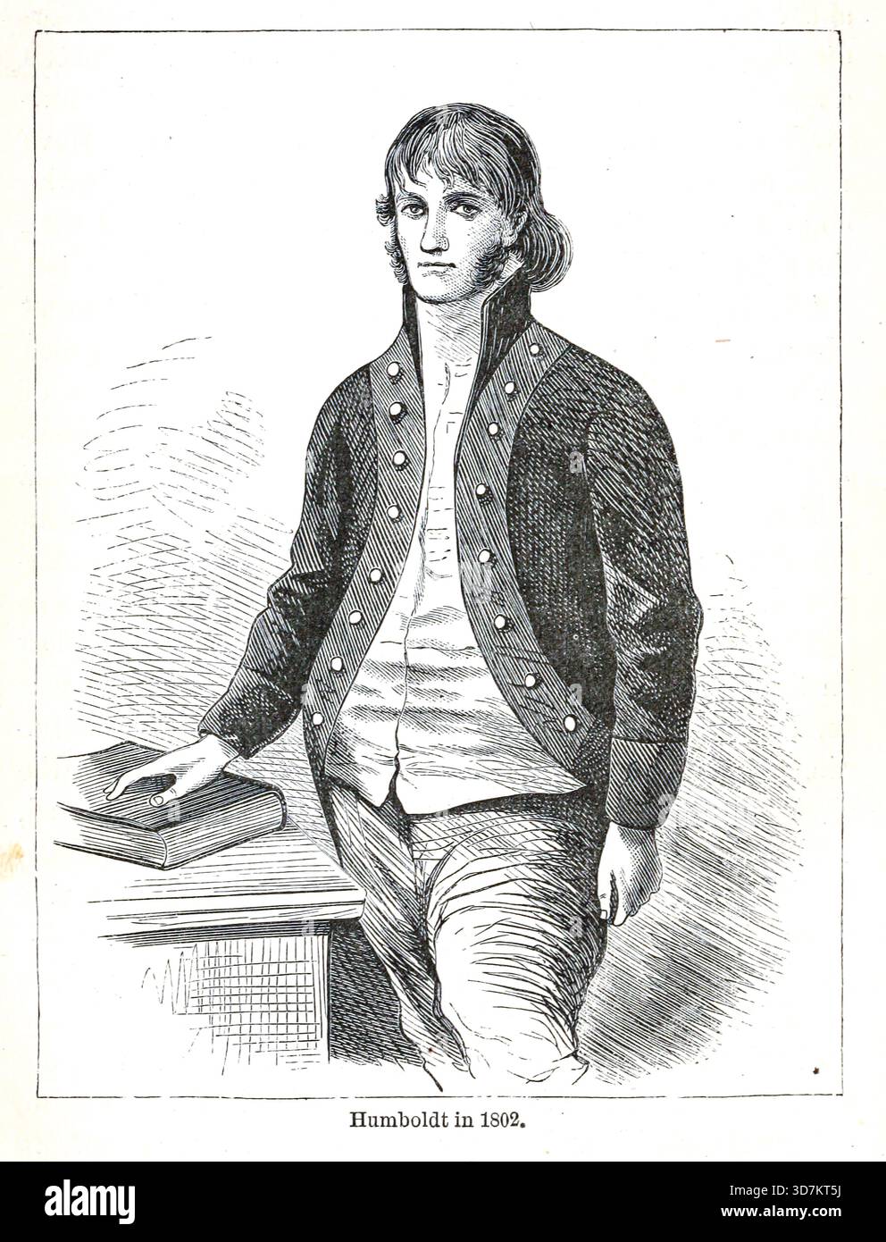 Humboldt nel 1802. [ Friedrich Wilhelm Heinrich Alexander von Humboldt (14 settembre 1769 – 6 maggio 1859) è stato un polemico tedesco, geografo, naturalista, esploratore e sostenitore della filosofia e della scienza romantiche ] dalle Ande e dall'Amazzonia : o, attraverso il continente del Sud America di Orton, James, 1830-1877 data di pubblicazione 1870 Foto Stock