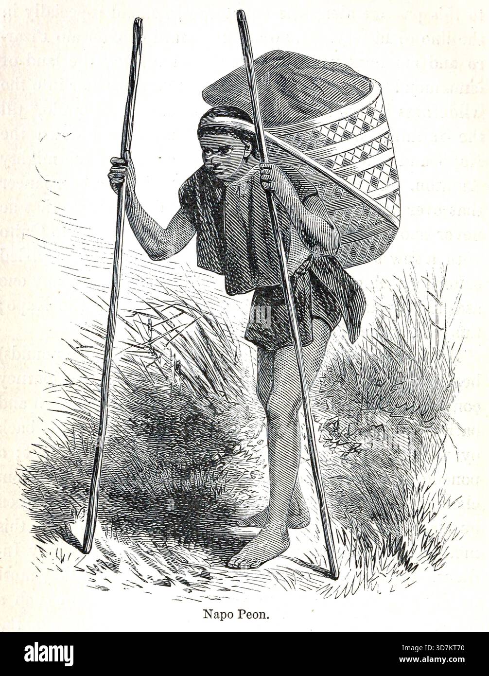 Napo Peon from the Andes and the Amazon : or, across the Continent of South America by Orton, James, 1830-1877 data di pubblicazione 1870 Foto Stock