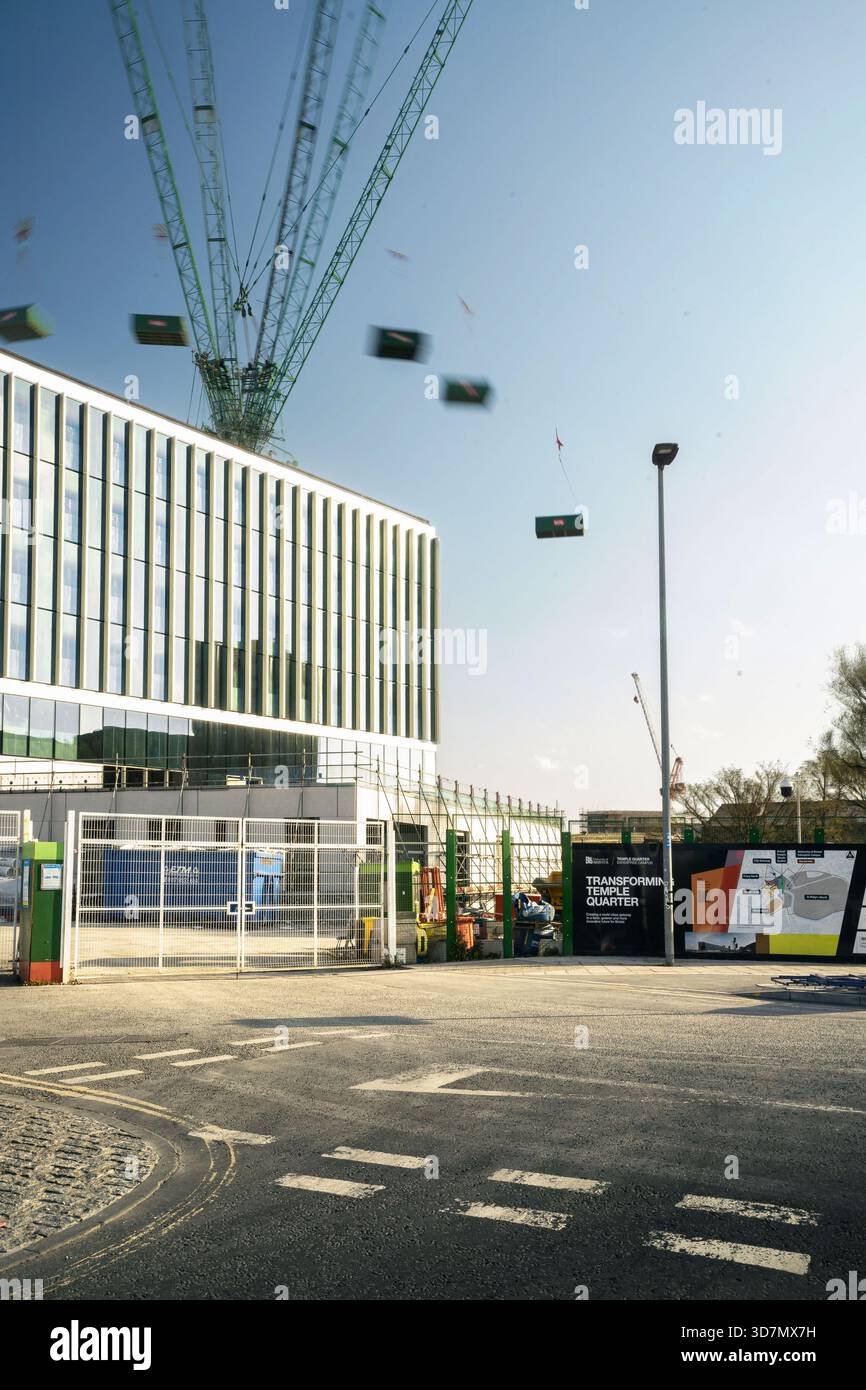 Temple Quarter Enterprise Campus in costruzione Foto Stock