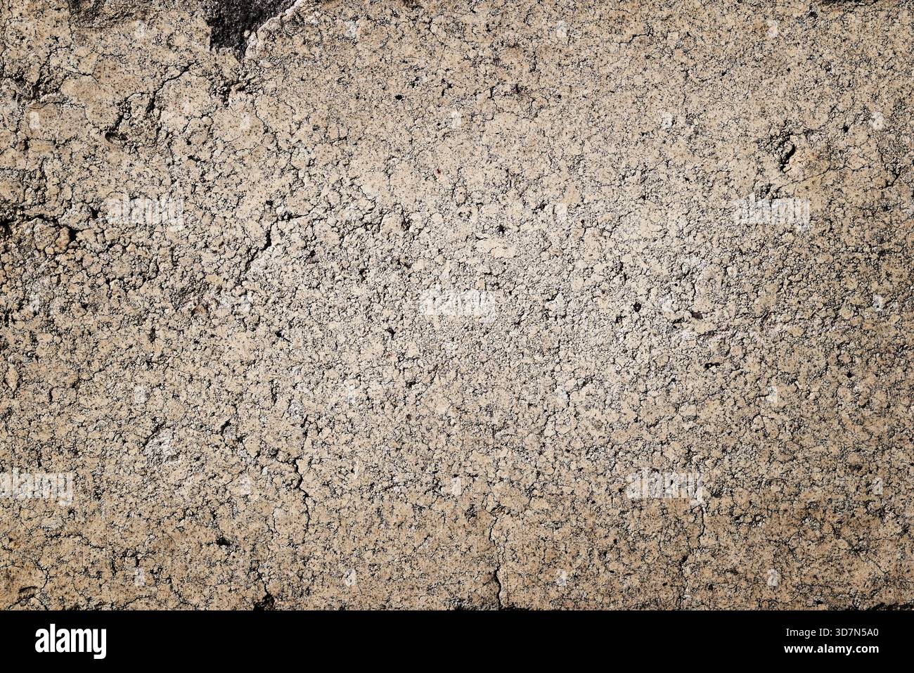 Grunge la struttura del calcestruzzo con superficie porosa, usurata e irregolare, ideale per sfondi astratti e design. Foto Stock