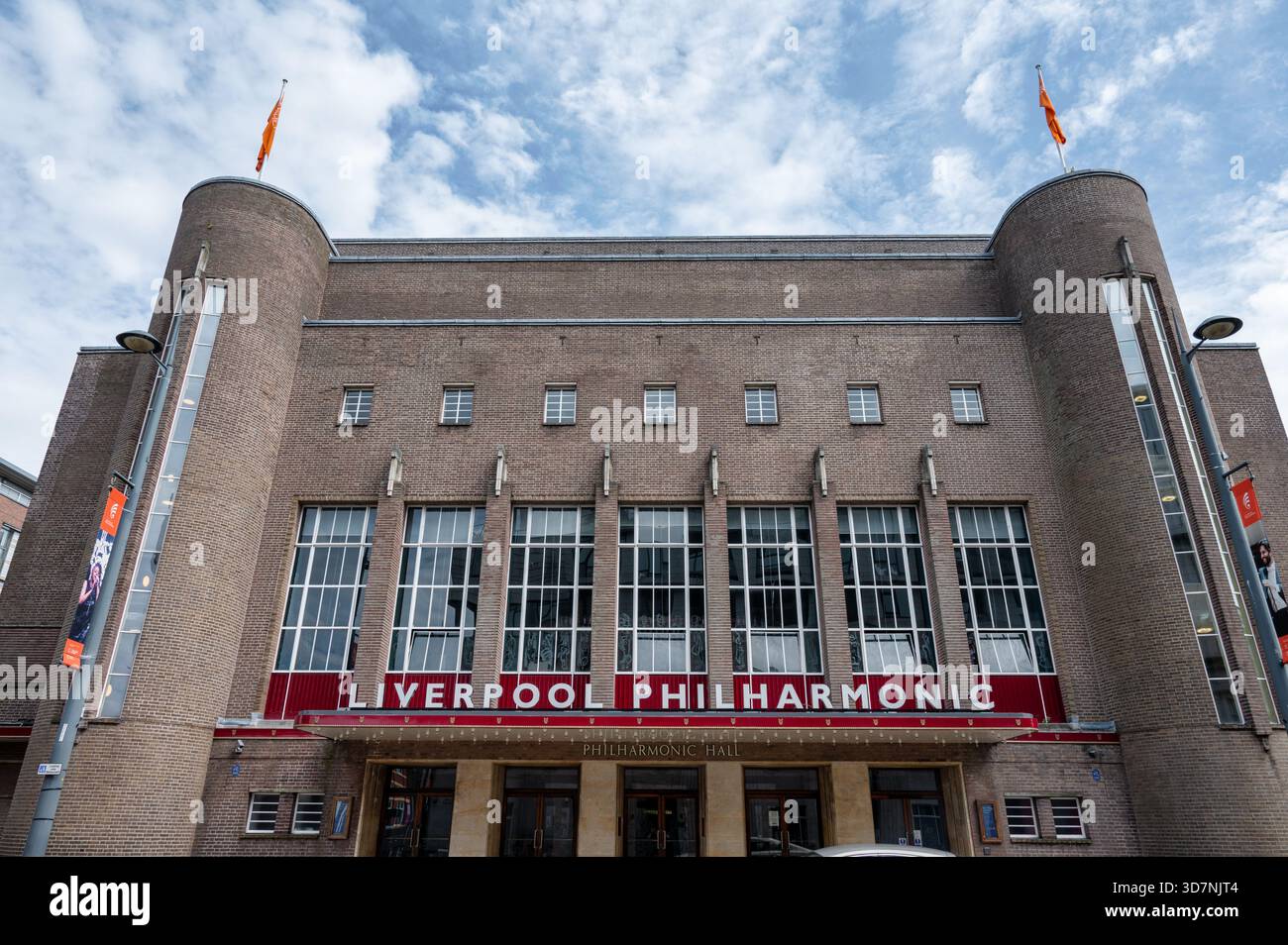Liverpool, Regno Unito - 19 luglio 2025; The Front of the Liverpool Philharmonic nella città di Liverpool. Foto Stock