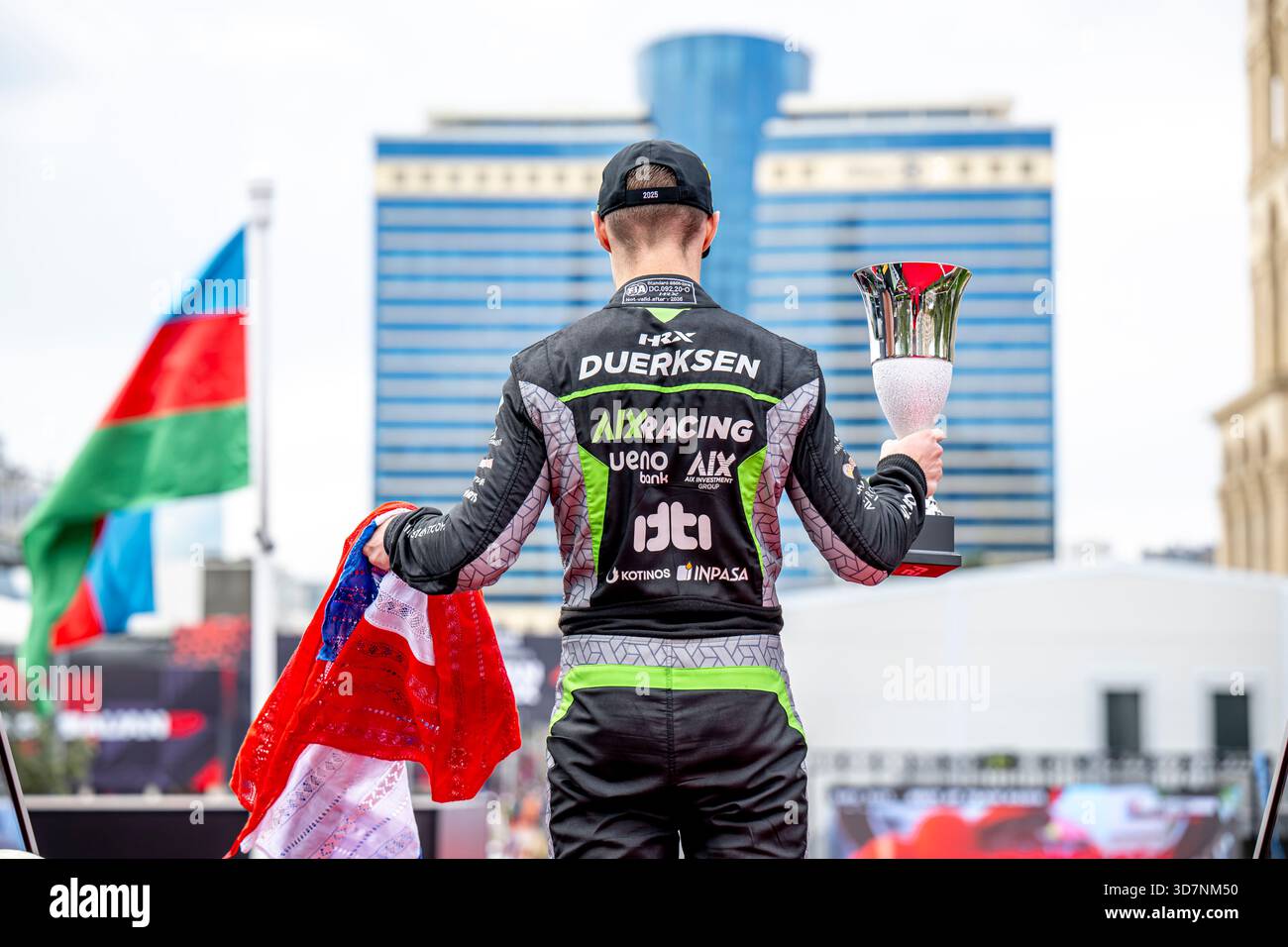 Baku, Azerbaigian, 21 ottobre 2025, Joshua Dürksen, che partecipa al Gran Premio dell'Azerbaigian 2025, che si svolge a Baku, Azerbaigian. Crediti: Michael Potts/Alamy Live News Foto Stock