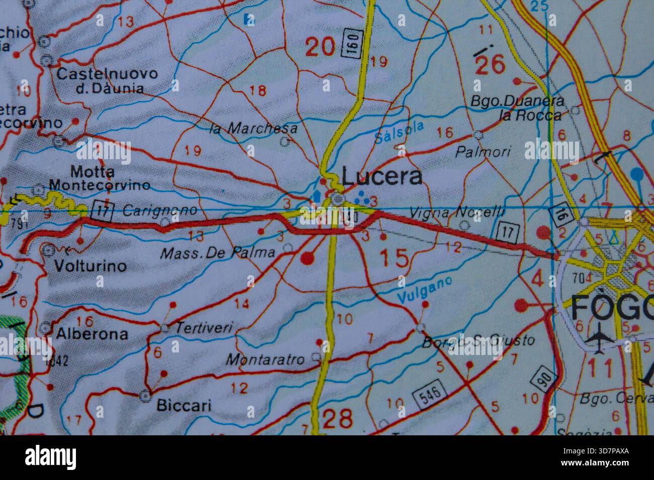 Lucera Maps Apulia italy europe map immagini e fotografie stock ad alta risoluzione ...