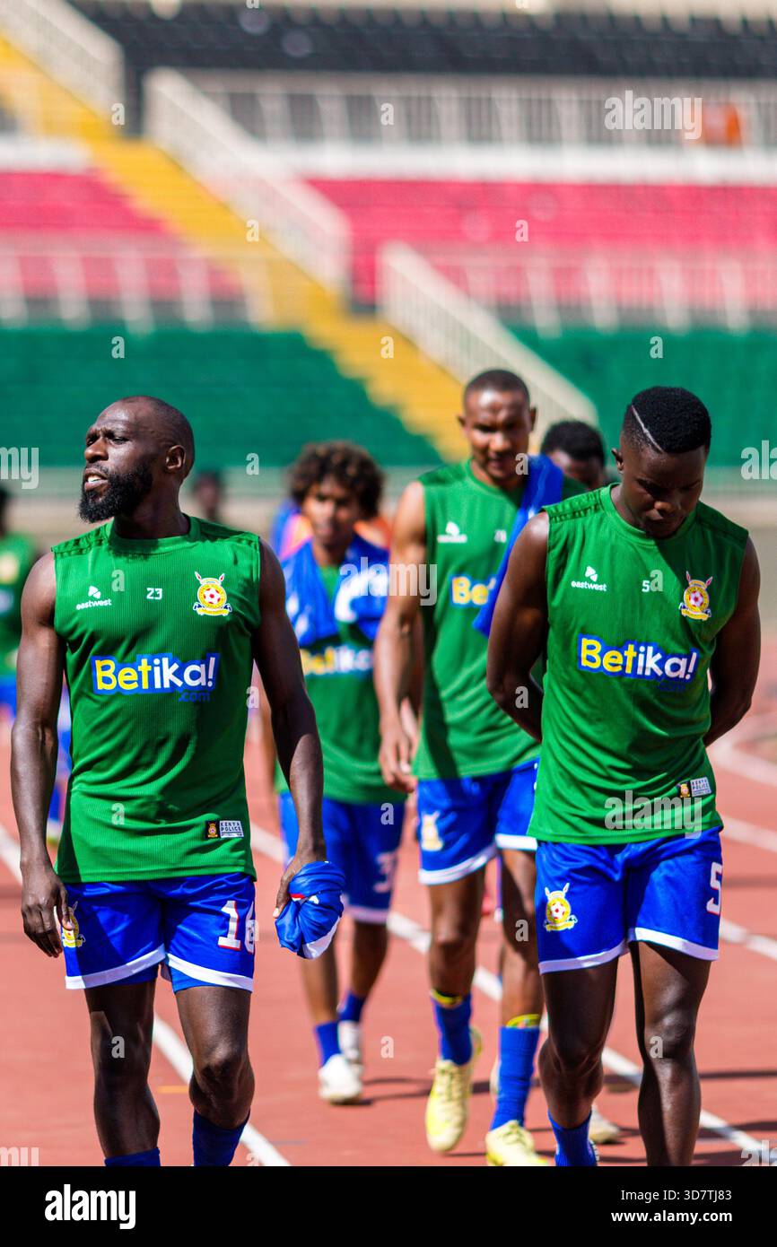 Nyayo National Stadium Nairobi, Kenya - novembre 26 2025 Bidco United 2 Police FC 3 Sportpesa Premier League FKF Football Soccer Game Men Foto Stock