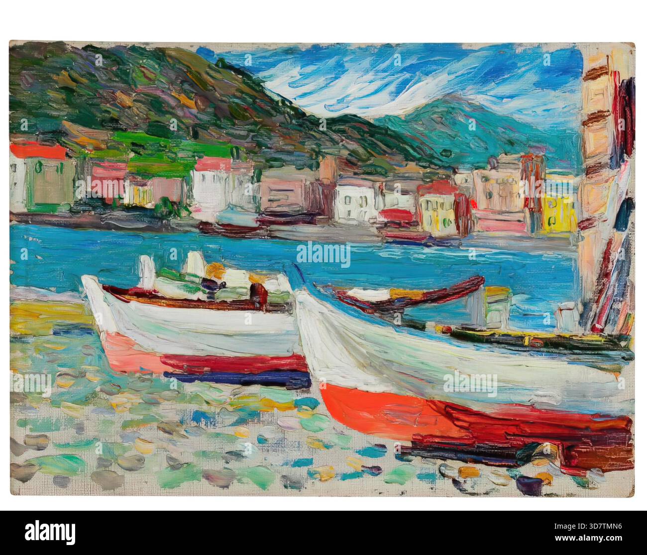 Rapallo, Boats, 1905 di Wassily Kandinsky Illustrazione Vettoriale