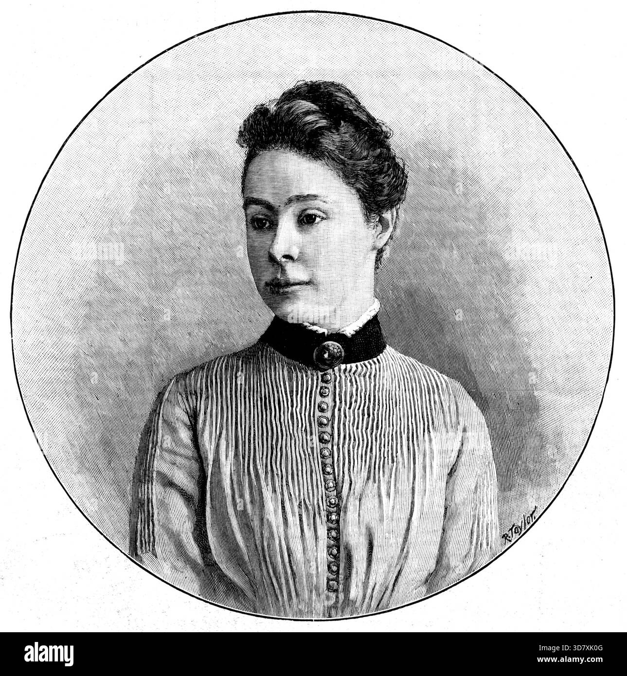 Miss Fawcett, del Newnham College, "Above the Senior Wrangler" in Mathematical Honours, Università di Cambridge, 1890. Incisione da una fotografia del signor Owen. "I sostenitori dell'istruzione superiore delle donne - o, piuttosto, della loro ammissione, allo stesso modo con gli uomini, agli studi più ardui e agli esercizi intellettuali che dovrebbero far parte dell'istruzione - hanno grandi motivi per esultare nella lista delle classi dei Tripodi matematici di Cambridge...Miss Philippa Garrett Fawcett è stata collocata dagli esaminatori sopra il Senior Wrangler dell'anno; implicando che se fosse stata membro dell'Univer Foto Stock