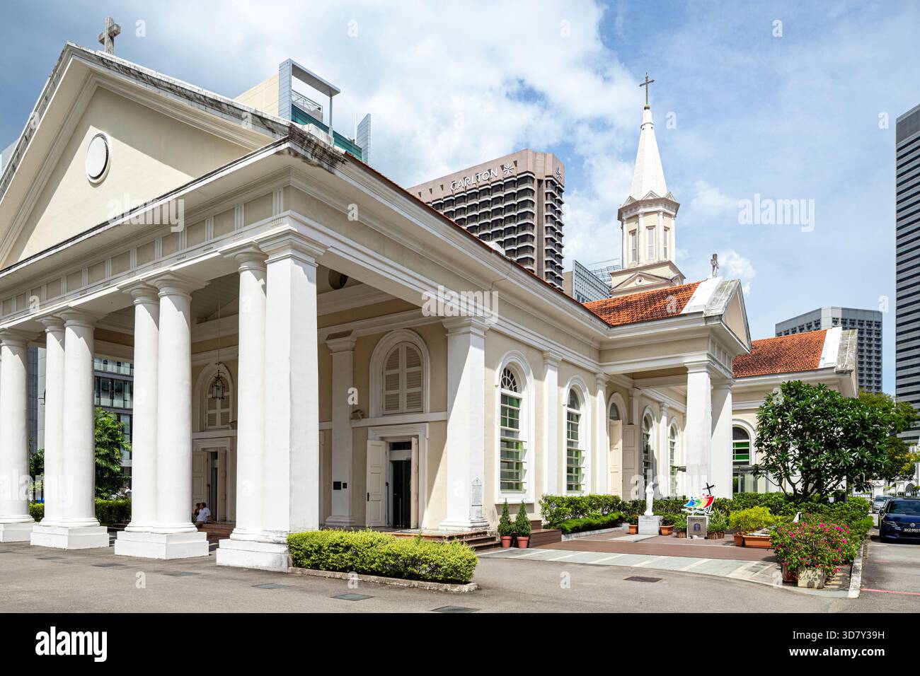 La Cattedrale del buon Pastore (1847) a Singapore, Sud-est asiatico Foto Stock