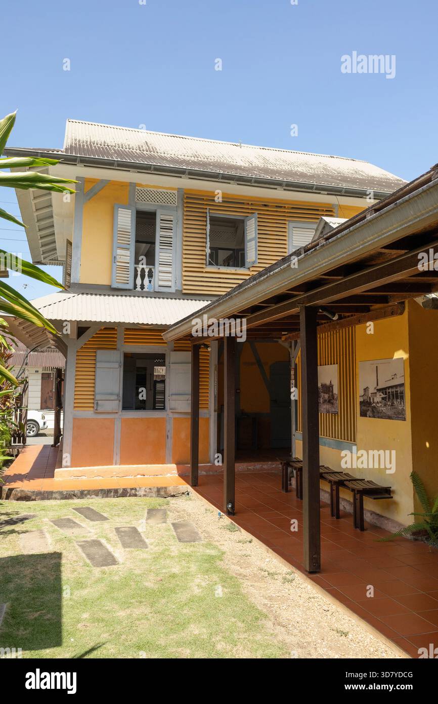 Il cortile interno del Museo delle Culture Guianesi a Cayenne, Guyana francese, un dipartimento di Francia nel Nord America. Foto Stock