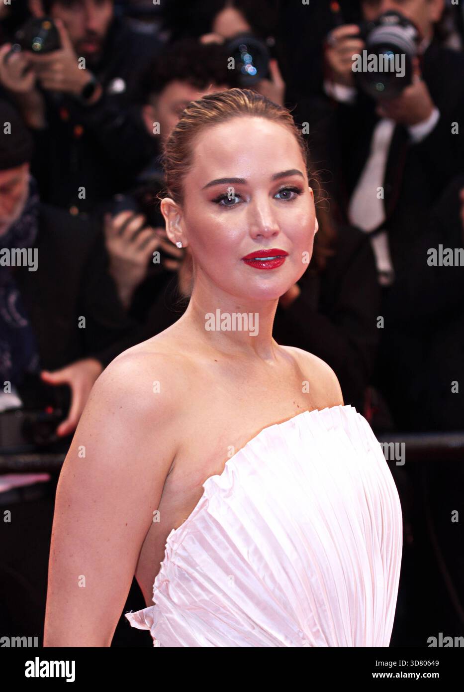 Jennifer Lawrence al Festival di Cannes 2025 con il loro film "Die My Love". Foto Stock
