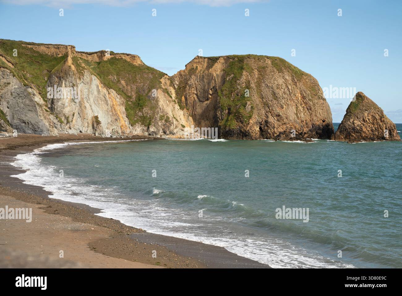 Spiaggia di Benvoy sulla costa di Copper nella contea di Waterford nella regione di Munster in Irlanda Foto Stock