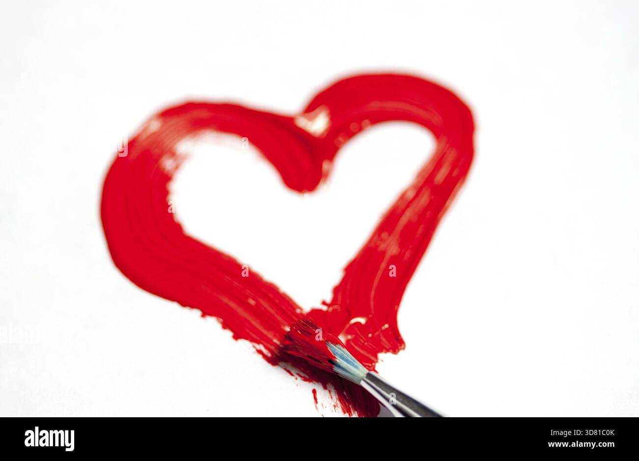 Dichiarazione d'amore dipinta Foto Stock