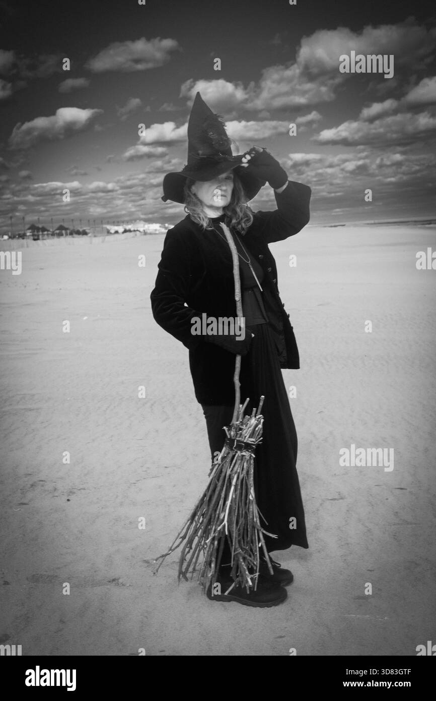 Witch Hour sotto Stormy Skies Foto Stock