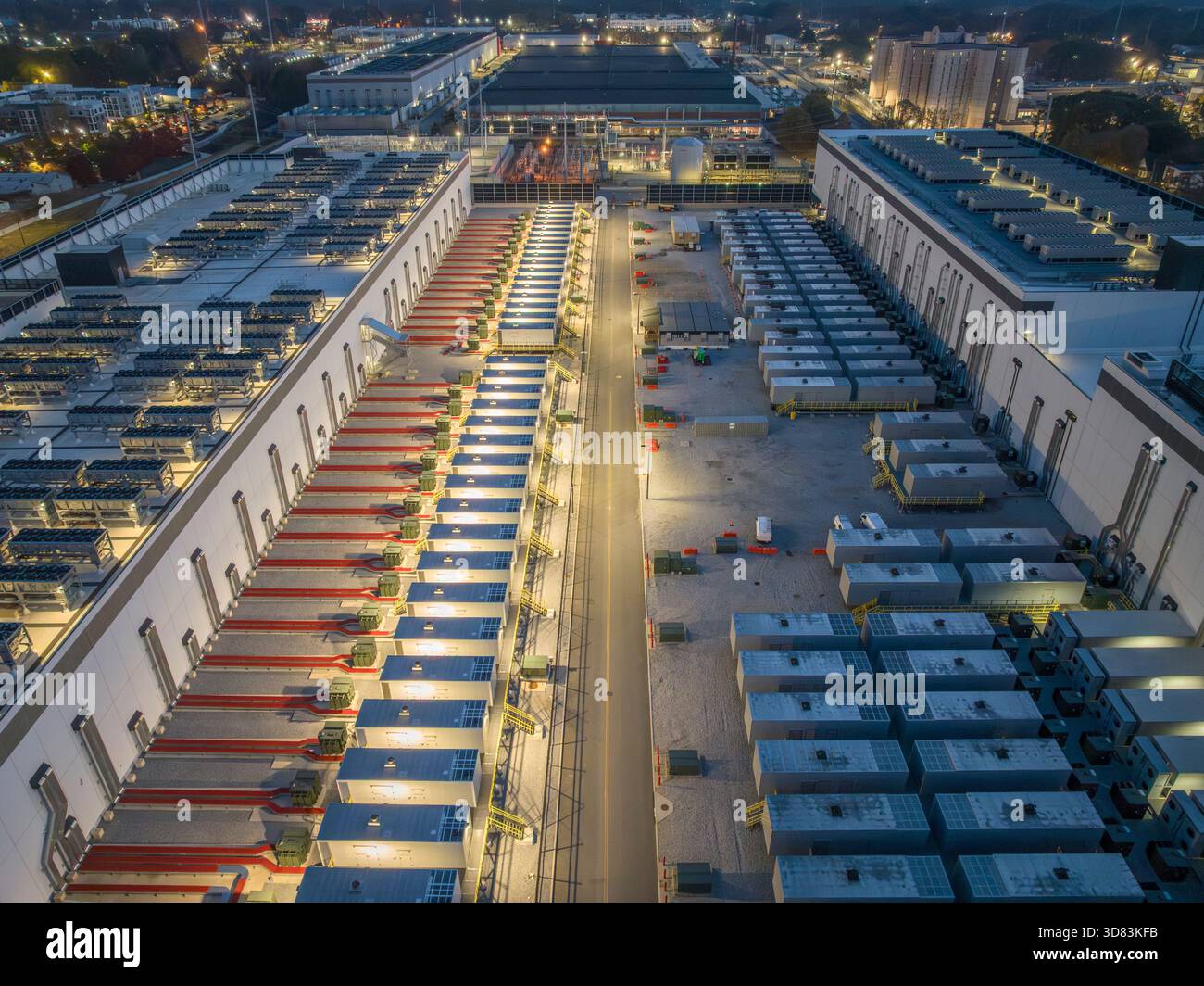 Data center per il computing di intelligenza artificiale Foto Stock