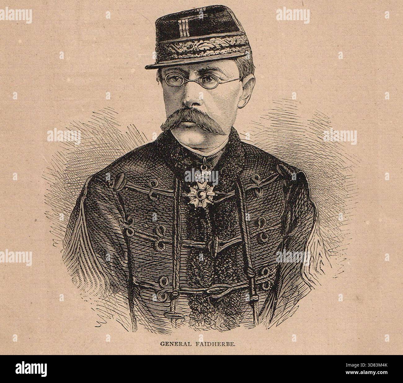 Generale Louis Faidherbe, comandante in capo dell'Armata del Nord durante la guerra franco-prussiana. Foto Stock