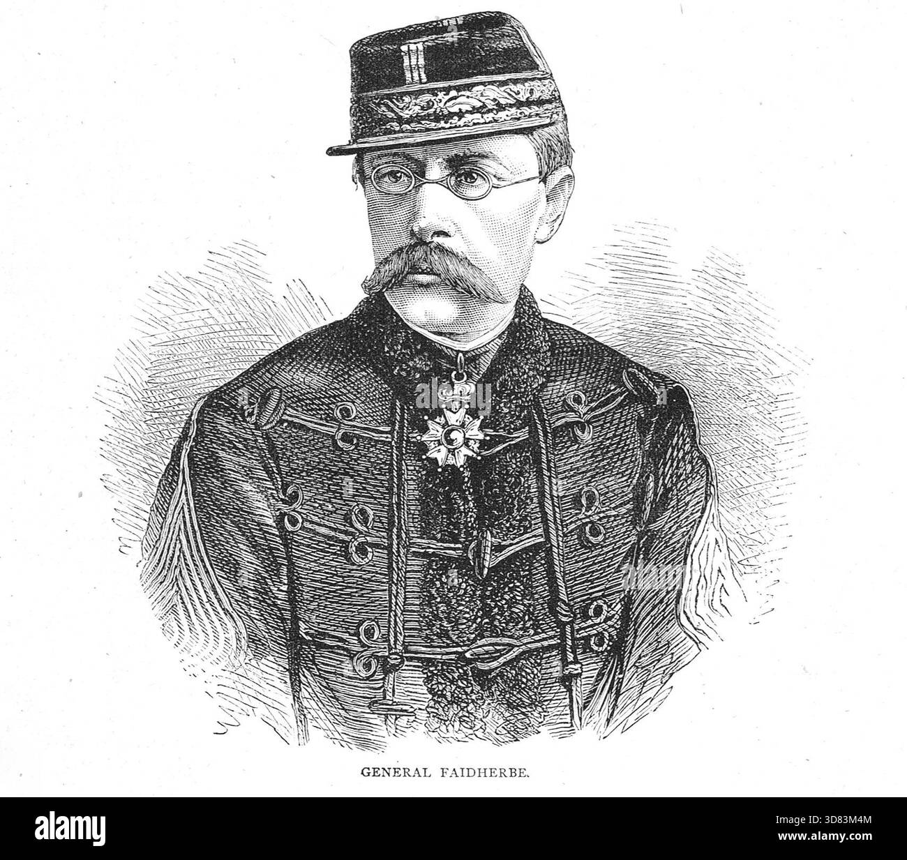 Generale Louis Faidherbe, comandante in capo dell'Armata del Nord durante la guerra franco-prussiana. Foto Stock