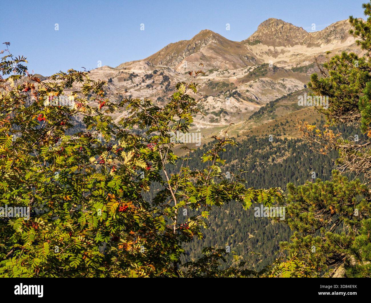 Escursioni nella valle di Ruda, verso il rifugio Saboredo, il Parco Nazionale di Aigüestortes, alto Arán, Lleida, Catalogna, Spagna Foto Stock