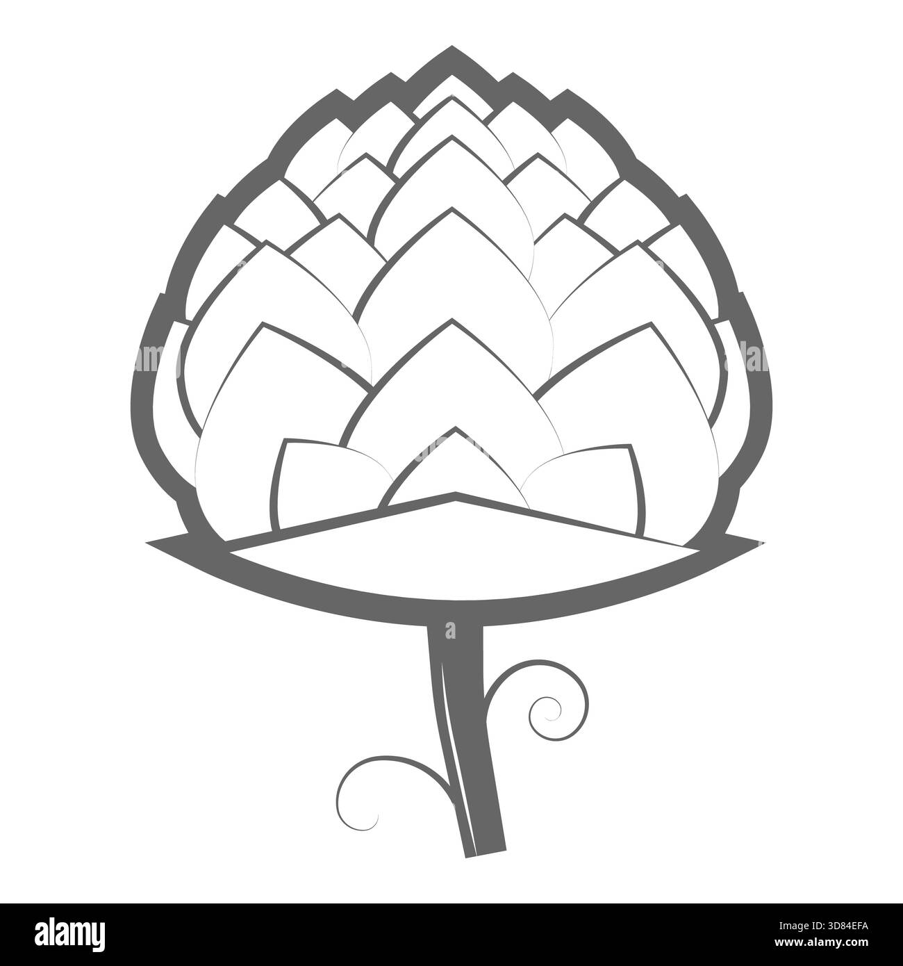 Set di icone bicolore della birra artigianale. illustrazione. Contiene frecce con punta di luppolo, nastro, bottiglie, tazze, fusti, luppolo, mano con luppolo... Punto 13 Foto Stock