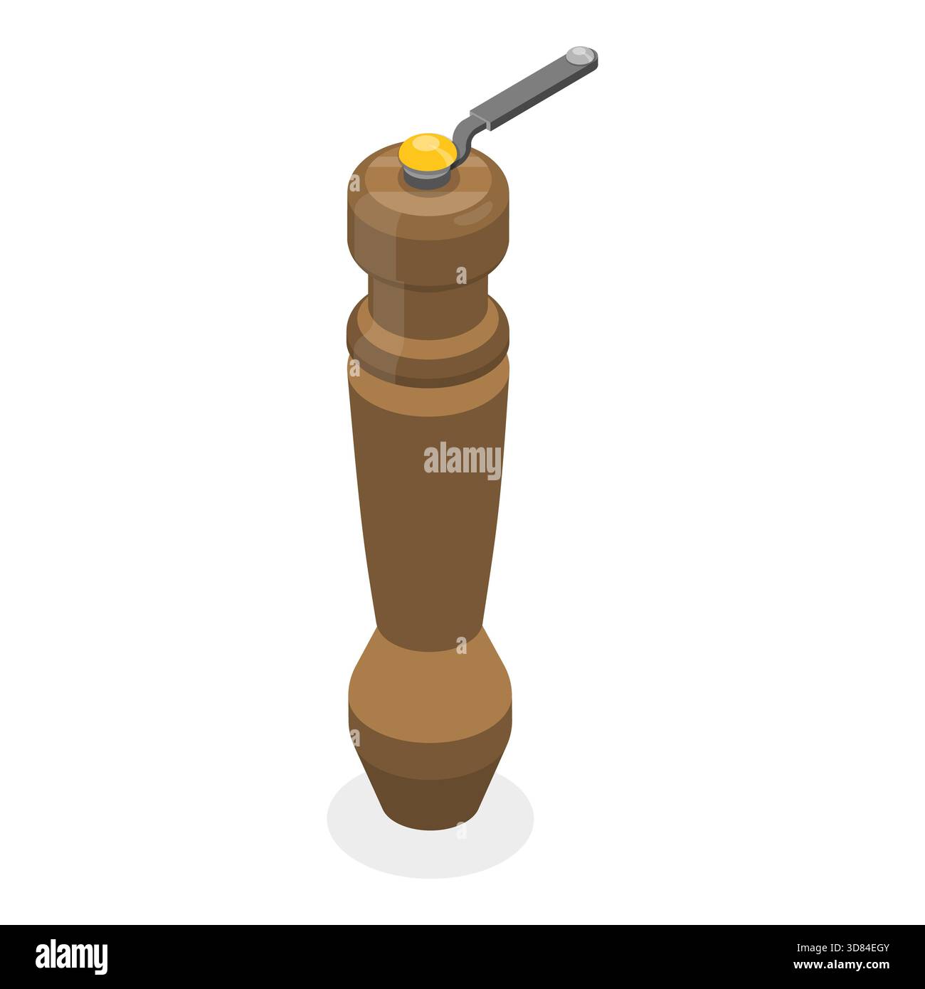 Illustrazione piatta isometrica 3D di Salt Powder Collection, Salty Sea Crystals. Punto 2 Foto Stock