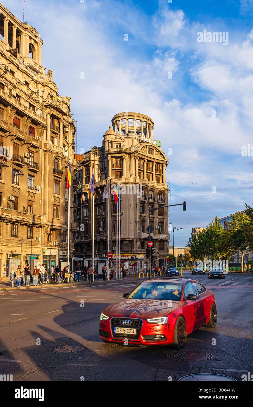 Romania, Bucarest, città vecchia, Piazza delle Nazioni Unite Foto Stock