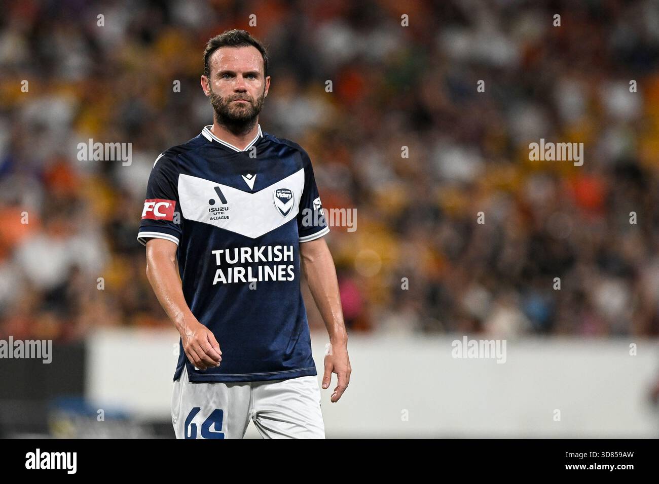 28 novembre 2025; Suncorp Stadium, Brisbane, Queensland, Australia: A League Football, Brisbane Roar contro Melbourne Victory; Juan Mata di Melbourne Victory Foto Stock