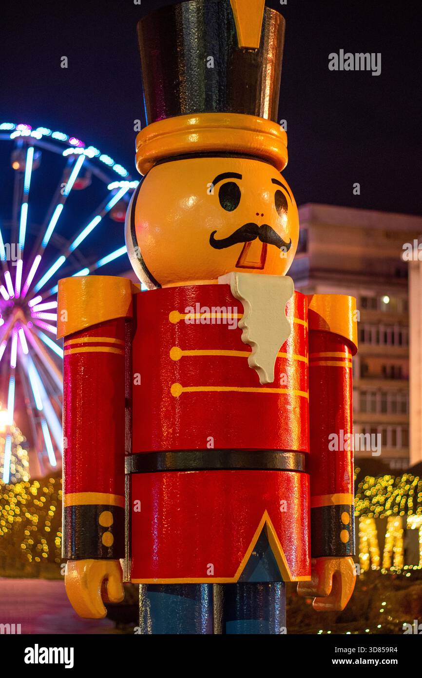 Soldato giocattolo Nutcracker City decorazione natalizia Foto Stock
