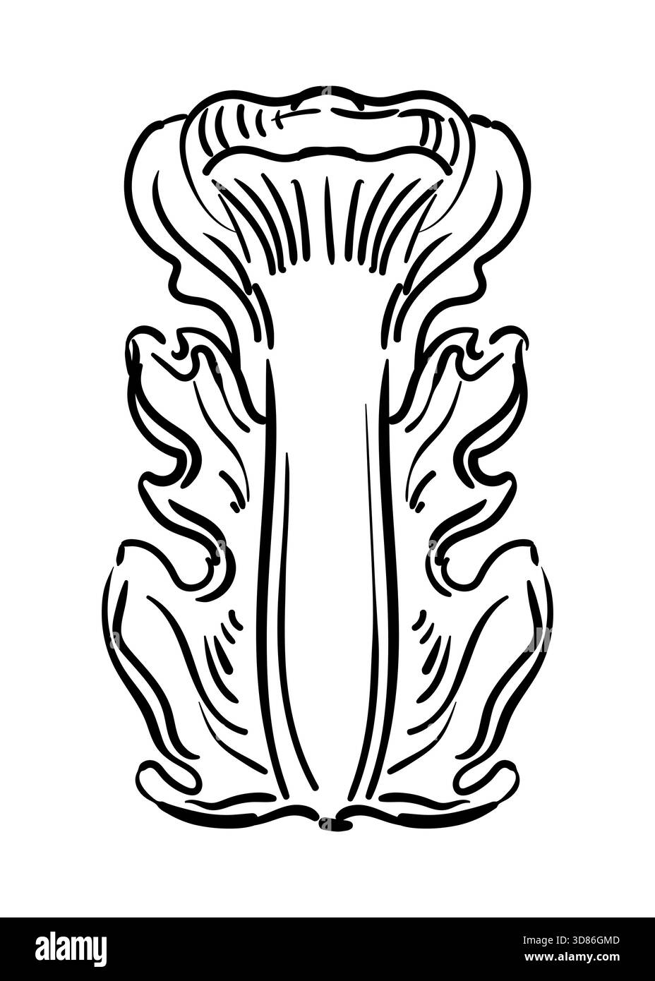 Lamella verticale dell'elemento di progettazione. Foglie e uva intrecciate decorative, ornamento vettoriale vintage, illustrazione isolata. Design grafico per auto calligrafiche Illustrazione Vettoriale