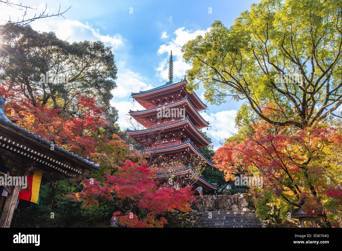 Pagoda di Chikurinji al Monte Godai nella città di Kochi, Giappone Foto Stock