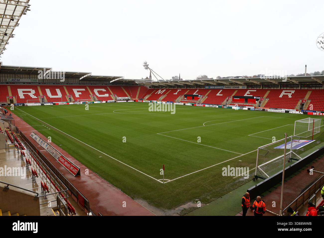 New York Stadium, Rotherham sabato 29 novembre 2025. Una vista generale del New York Stadium prima della partita Sky Bet League 1 tra Rotherham United e Wycombe Wanderers al New York Stadium di Rotherham, sabato 29 novembre 2025. (Foto: Zach Forster | mi News) crediti: MI News & Sport /Alamy Live News Foto Stock