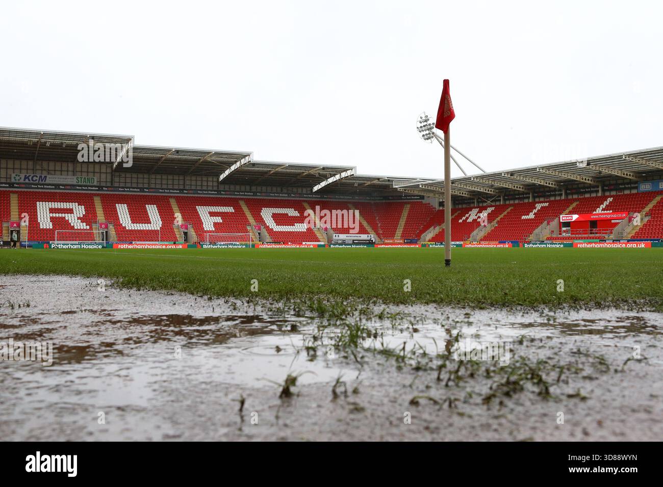 New York Stadium, Rotherham sabato 29 novembre 2025. Una vista generale del New York Stadium prima della partita Sky Bet League 1 tra Rotherham United e Wycombe Wanderers al New York Stadium di Rotherham, sabato 29 novembre 2025. (Foto: Zach Forster | mi News) crediti: MI News & Sport /Alamy Live News Foto Stock
