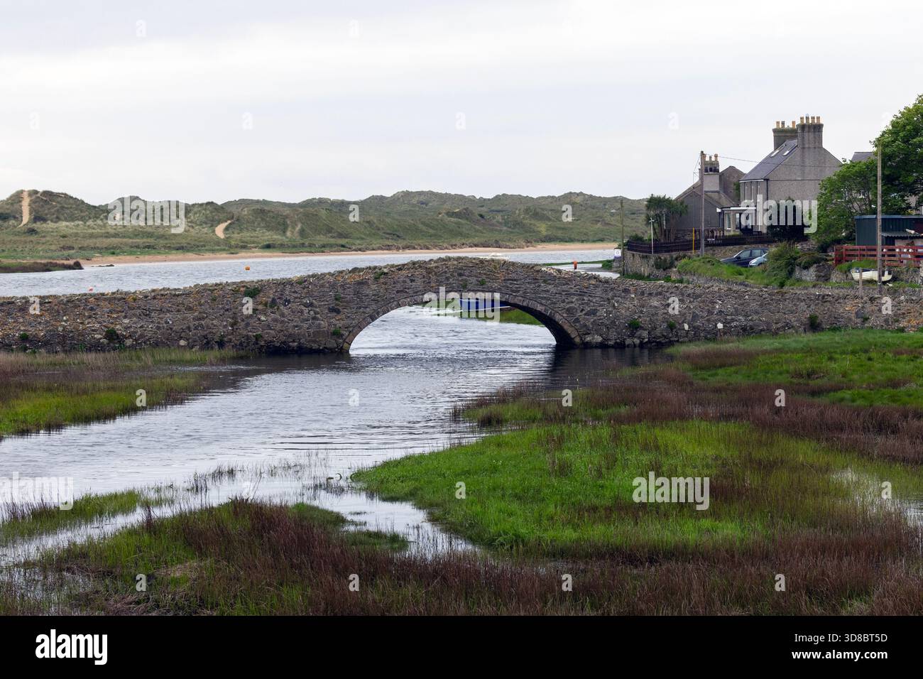 Pont Aberffraw, Angelsey, Galles del Nord Foto Stock