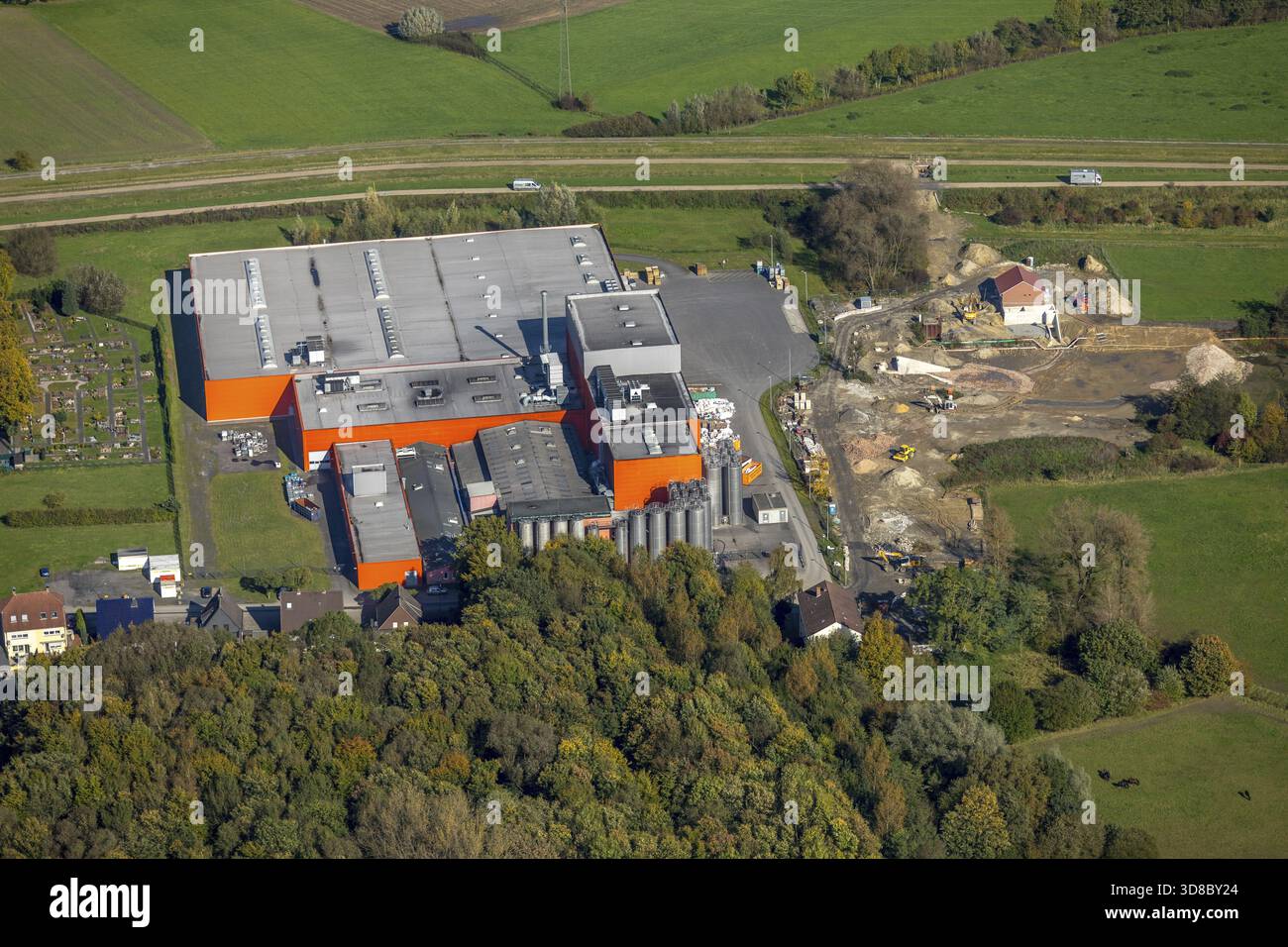 Pelcum, Riba Verpackungen GmbH, Hamm, regione della Ruhr, Renania settentrionale-Vestfalia, Germania, DEU, Europa, vista aerea, vista dall'alto, fotografia aerea, aer Foto Stock