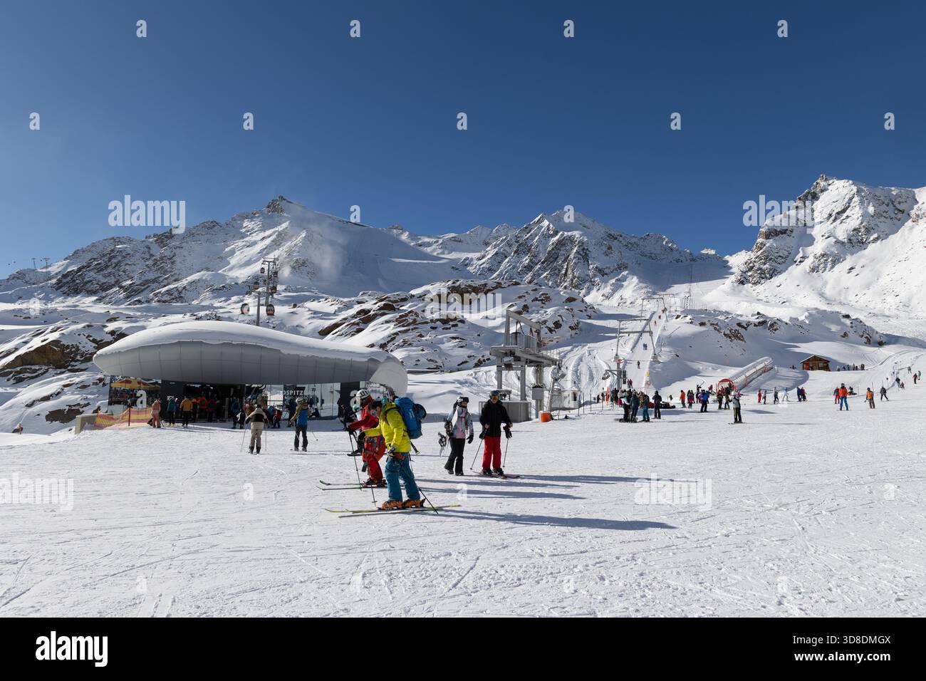 Ghiacciaio Pitztal, Austria Foto Stock