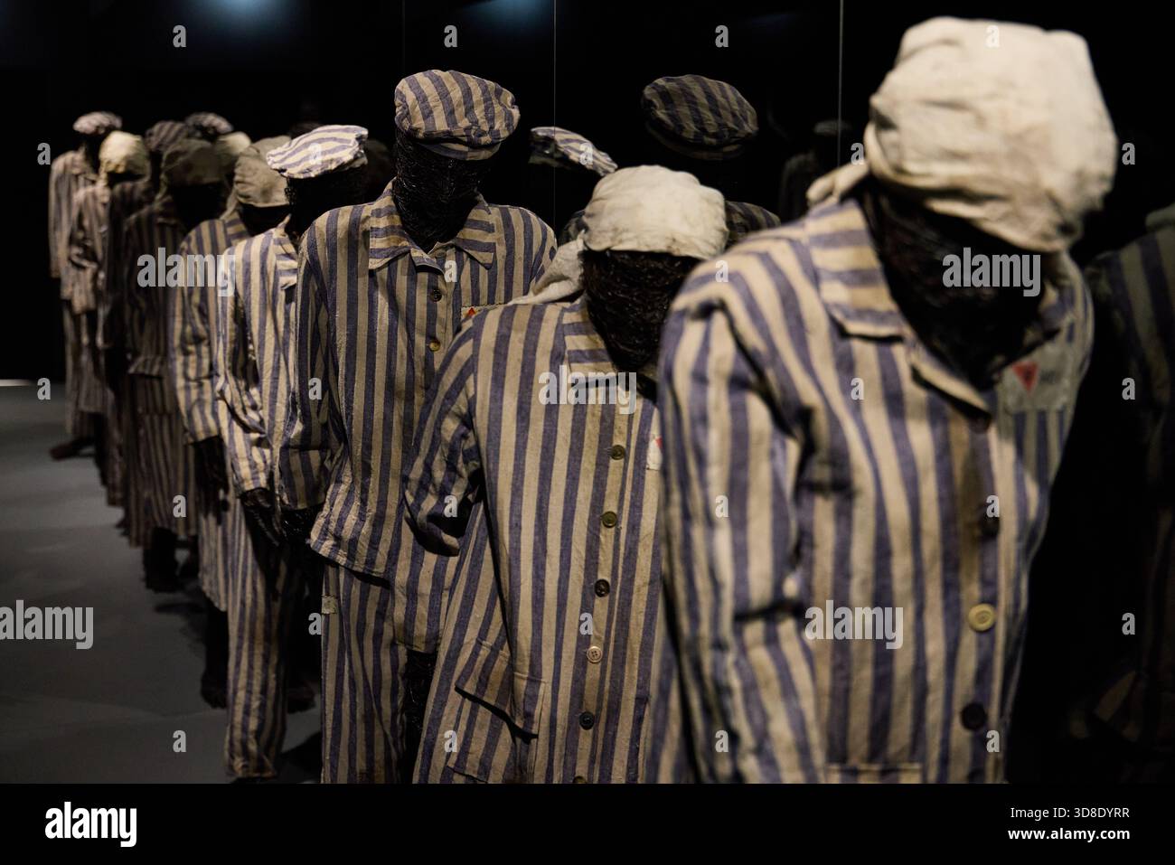 Polonia, Auschwitz nella città polacca di Oświęcim, Auschwitz i, un campo di concentramento nazista a strisce di pigiama Foto Stock
