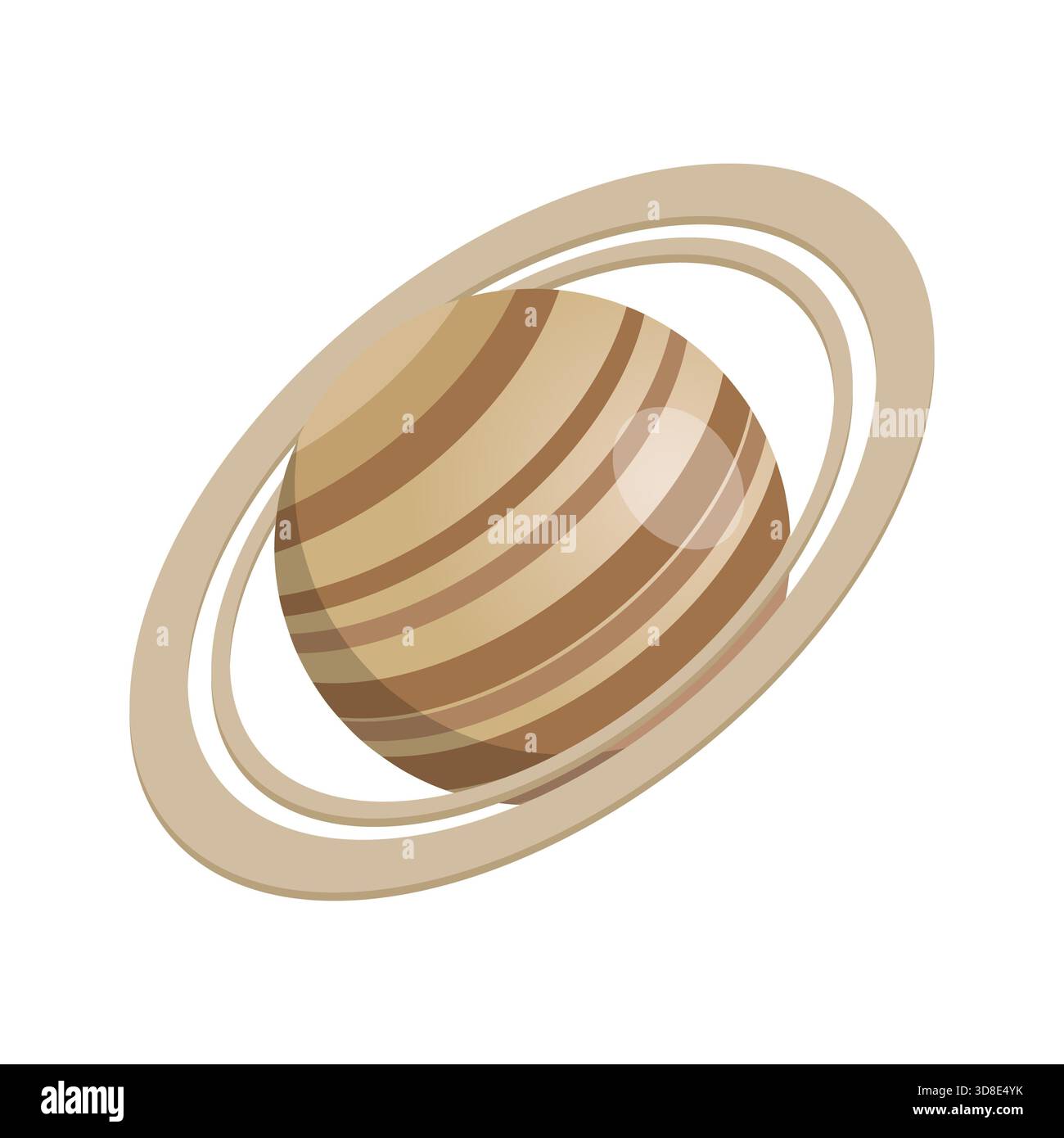 Set piatto isometrico 3D di pianeti del sistema solare, oggetti astronomici Galaxy. Punto 2 Foto Stock