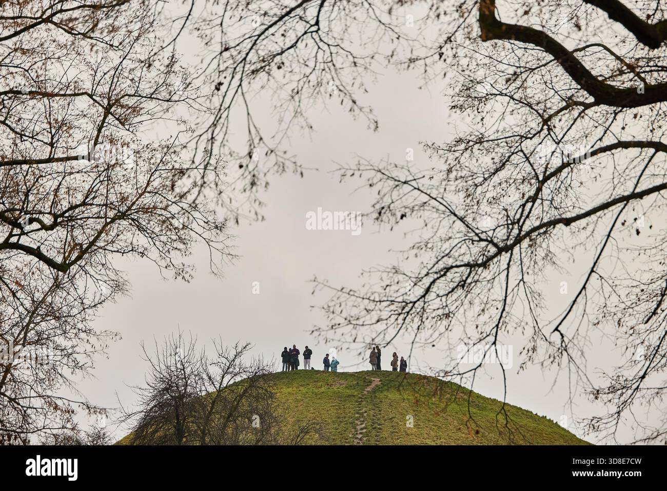 CRACOVIA, Polonia, Krakus Mound Foto Stock
