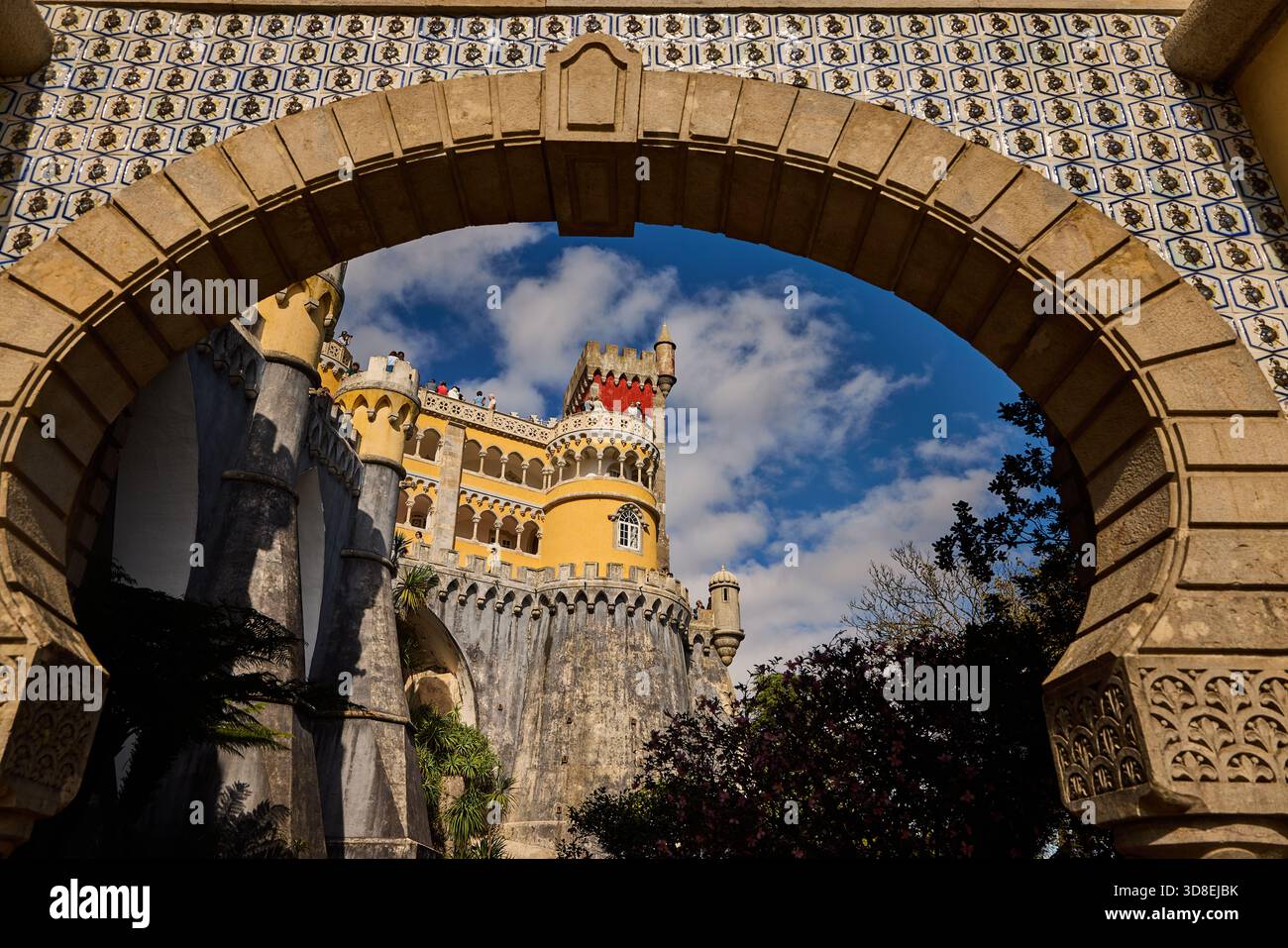 Portogallo città di Sintra , Palazzo Nazionale di pena Foto Stock