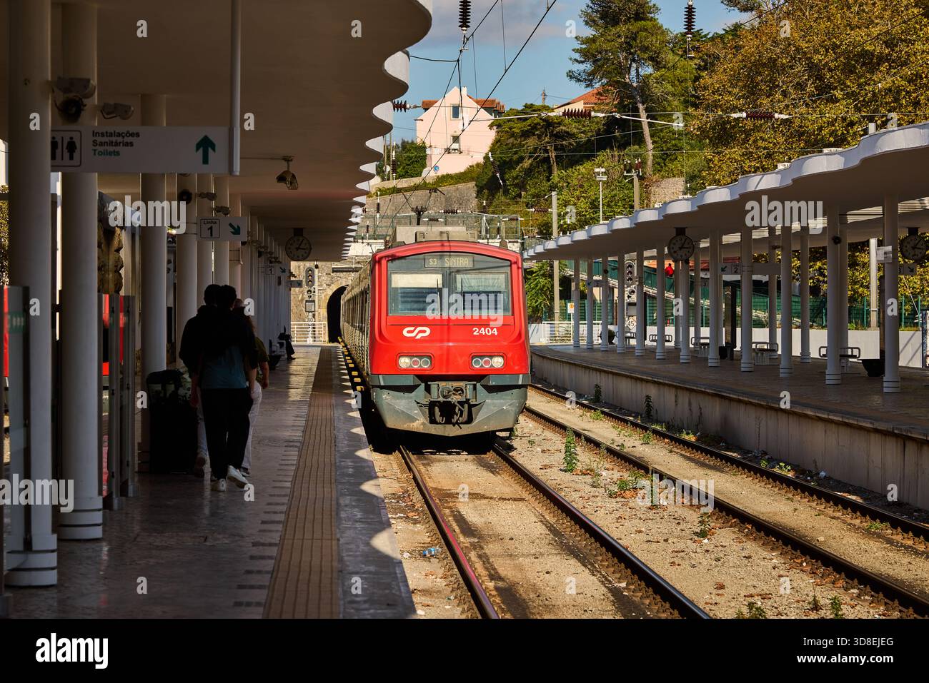 Città del Portogallo, stazione ferroviaria di Sintra Foto Stock