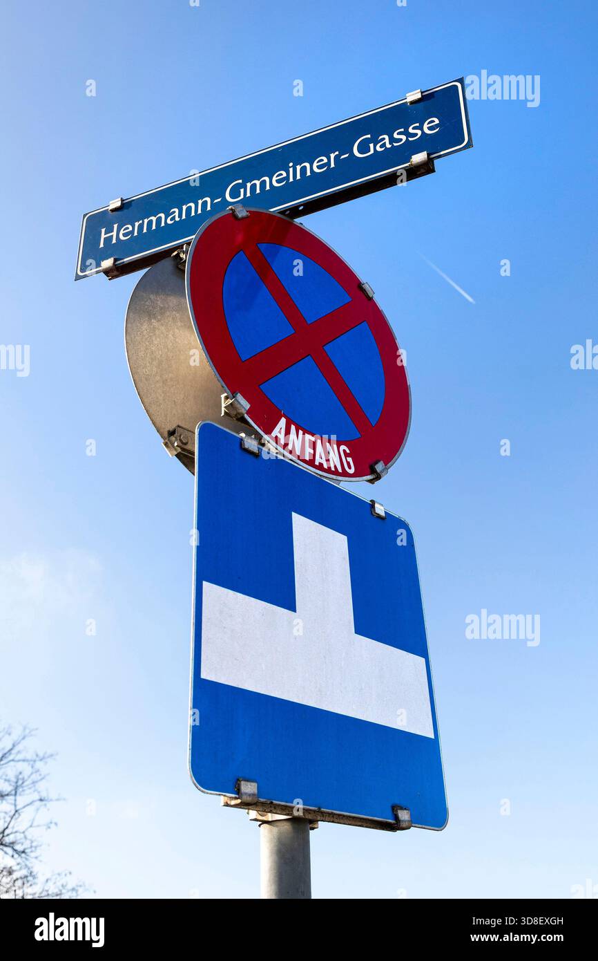 Hermann-Gmeiner-Gasse a Sankt Pölten, Österreich, Niederösterreich // Hermann-Gmeiner Lane a Sankt Pölten, bassa Austria, Austria. , . Crediti: APA-PictureDesk/Alamy Live News Foto Stock