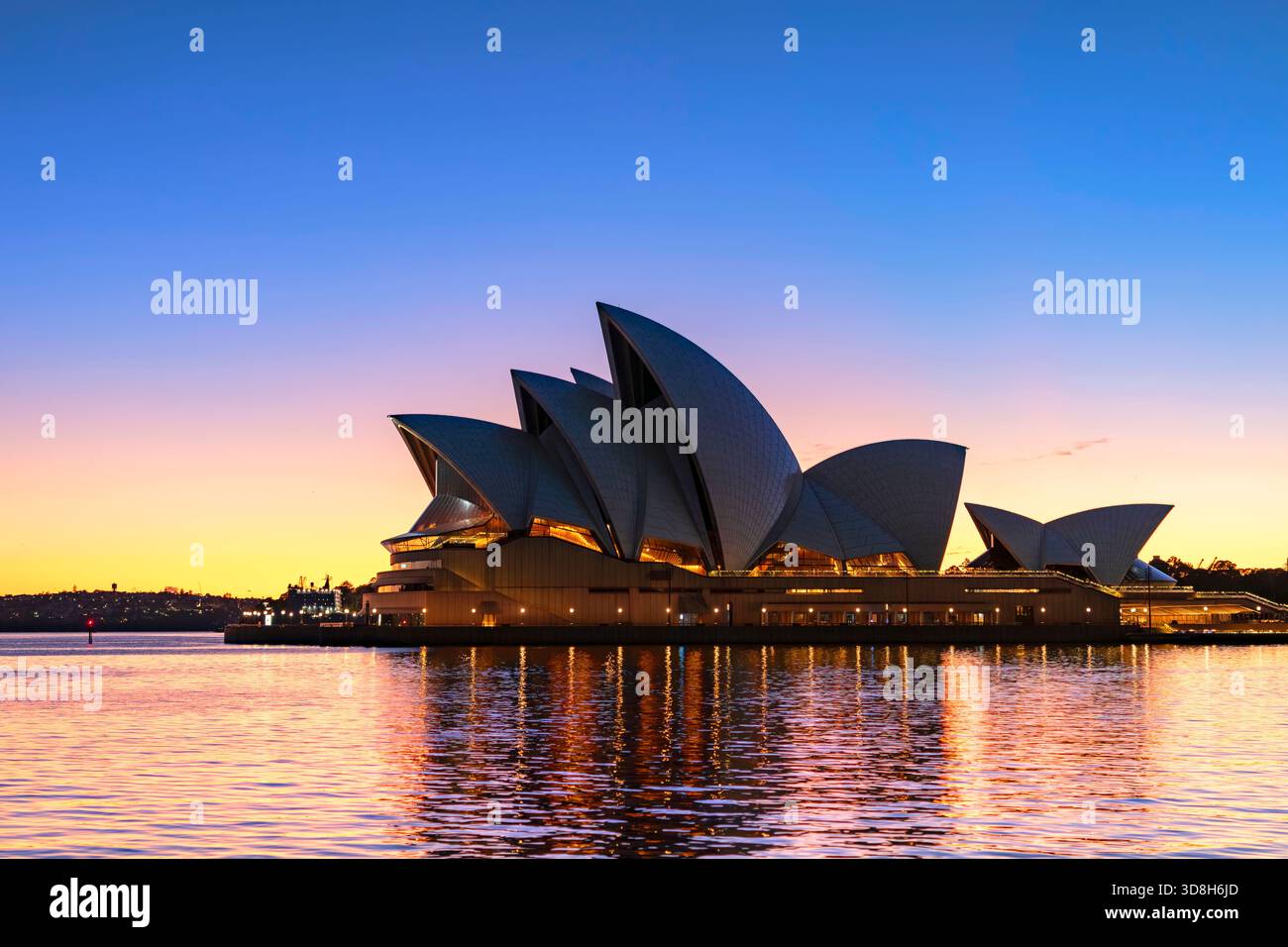 Sydney Opera House, Australia all'alba Foto Stock