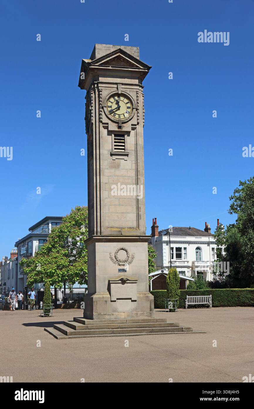 Davis Clock Tower, Jephson Gardens, Leamington Spa Foto Stock