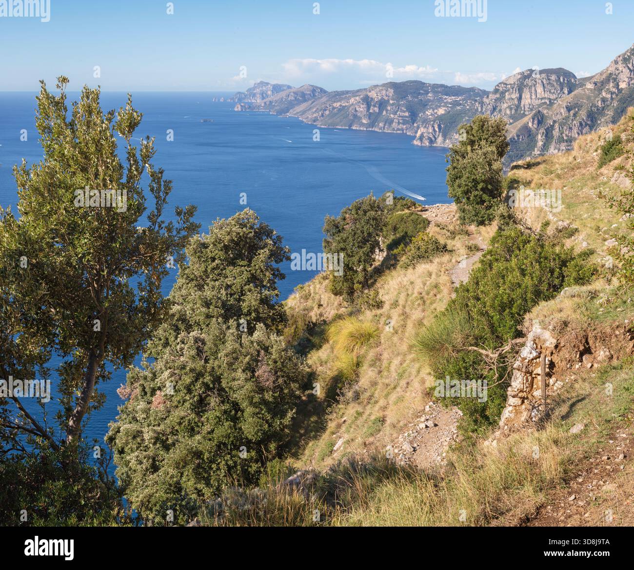 Sentiero degli dei - l'escursione costiera amalfitana - Sentiero degli dei - Costiera Amalfitana Foto Stock