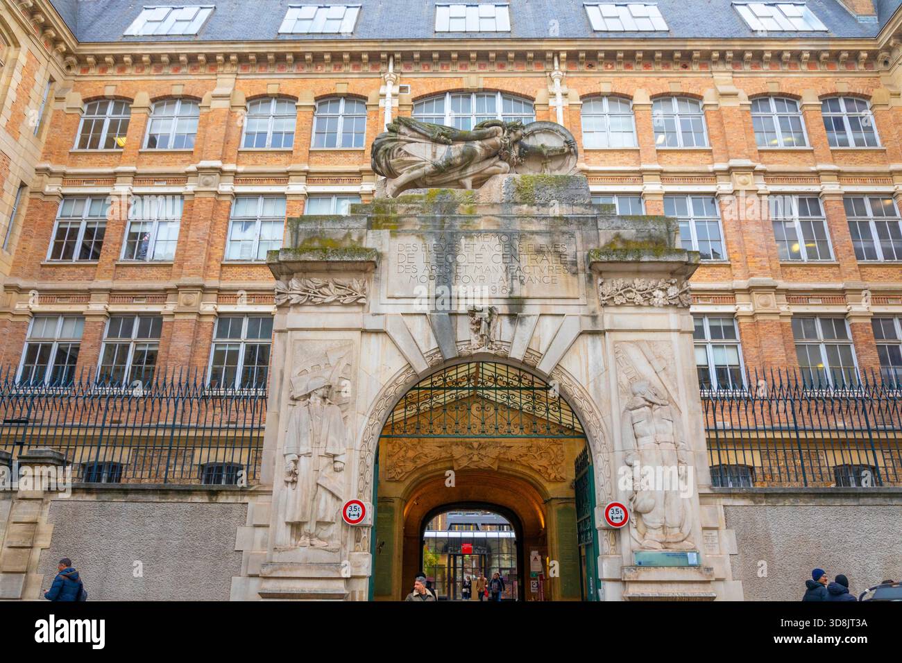 Francia, Ile-de-France, Parigi. 3° arrondissement, CNAM, Dipartimento strategie, Centro di formazione continua, Rue Conte Foto Stock