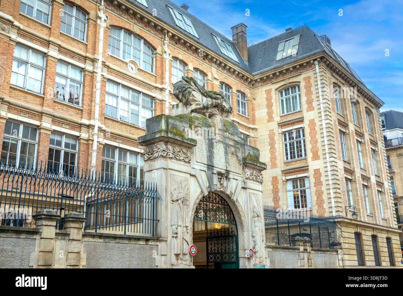 Francia, Ile-de-France, Parigi. 3° arrondissement, CNAM, Dipartimento strategie, Centro di formazione continua, Rue Conte Foto Stock