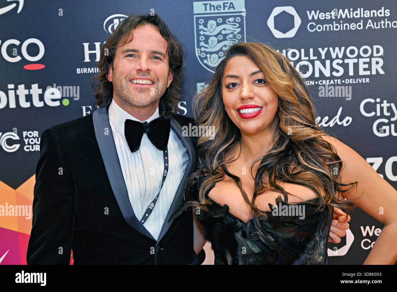 Birmingham, Regno Unito. 29 novembre 2025. James o'Keefe, Shadia Daho ai Multicultural Business & Community Champion Awards 2025 (MBCC Awards) all'Hilton Birmingham Metropole, Birmingham, Regno Unito. (Foto di 李世惠/SEE li/Picture Capital) credito: Vedi li/Picture Capital/Alamy Live News Foto Stock