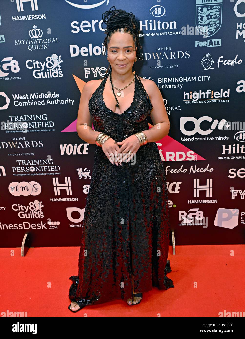 Birmingham, Regno Unito. 29 novembre 2025. Mica Ven Googlebox agli Awards dei Multicultural Business & Community Champion Awards 2025 (MBCC Awards) all'Hilton Birmingham Metropole, Birmingham, Regno Unito. (Foto di 李世惠/SEE li/Picture Capital) credito: Vedi li/Picture Capital/Alamy Live News Foto Stock