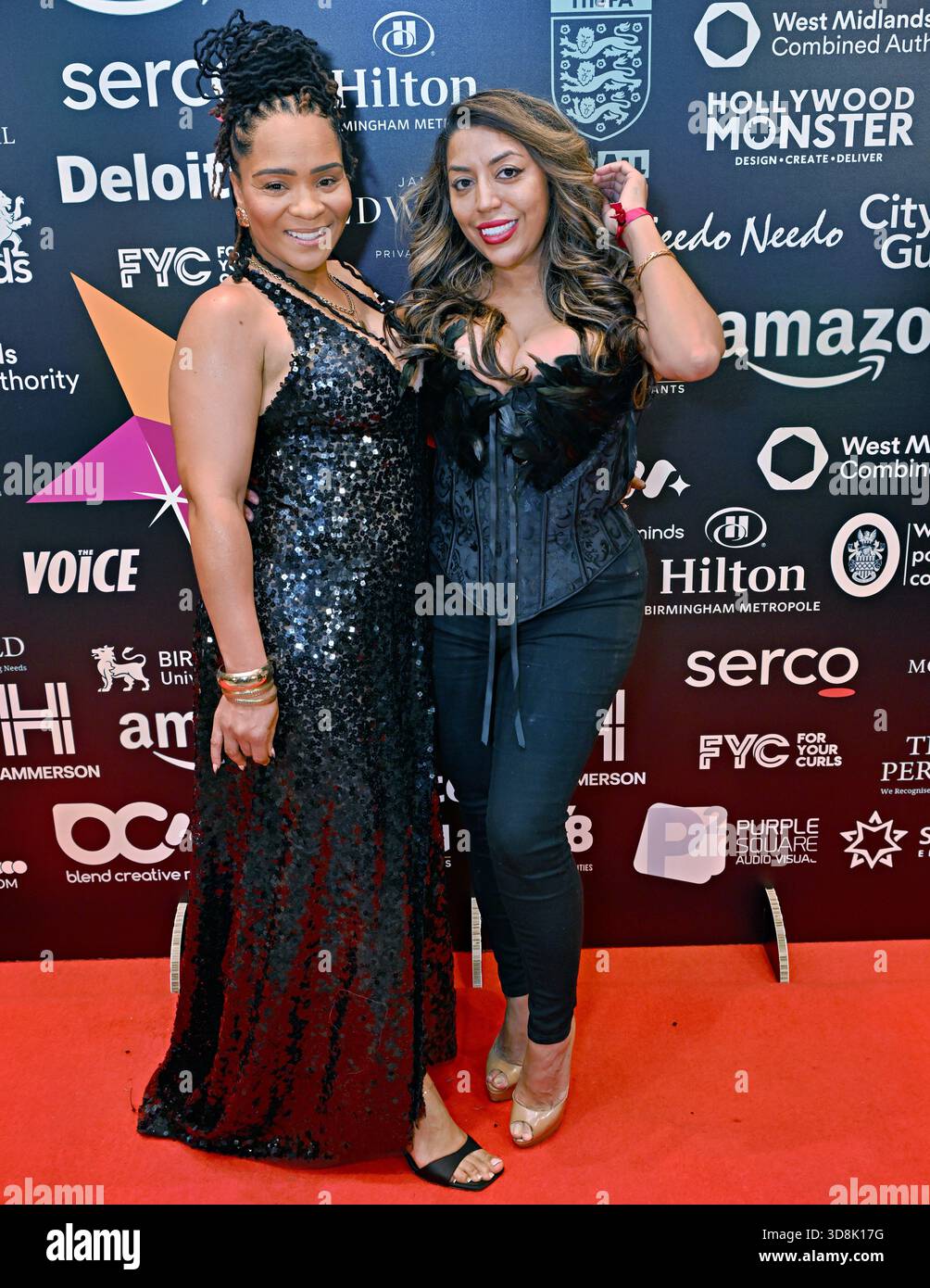 Birmingham, Regno Unito. 29 novembre 2025. Mica Ven Googlebox, Shadia Daho agli Awards dei multiculturali Business & Community Champion Awards 2025 (MBCC Awards) all'Hilton Birmingham Metropole, Birmingham, Regno Unito. (Foto di 李世惠/SEE li/Picture Capital) credito: Vedi li/Picture Capital/Alamy Live News Foto Stock