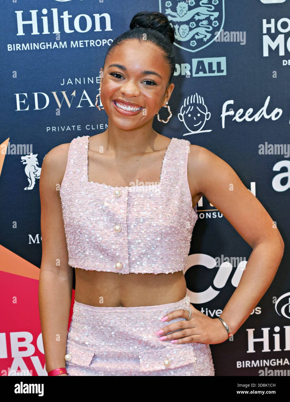 Birmingham, Regno Unito. 29 novembre 2025. Teja al Multicultural Business & Community Champion Awards 2025 (MBCC Awards) presso l'Hilton Birmingham Metropole, Birmingham, Regno Unito. (Foto di 李世惠/SEE li/Picture Capital) credito: Vedi li/Picture Capital/Alamy Live News Foto Stock