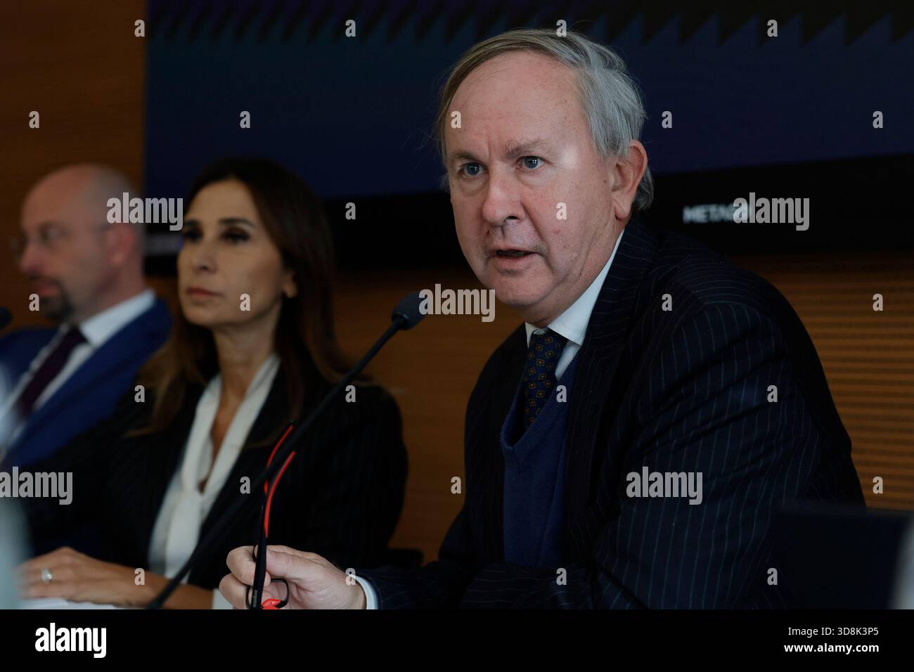 Roma, Italia. 1 dicembre 2025. il direttore dell'Ufficio del Parlamento europeo Carlo Corazza alla conferenza nella sede dell'associazione Civita sul rapporto Draghi 2024, innovazione e cultura opportunità dei fondi europei - Roma-Italia -Lunedì 01 dicembre 2025 - politica - (foto di Cecilia Fabiano/ credito: LaPresse/Alamy Live News Foto Stock