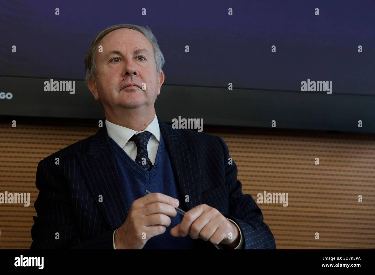 Roma, Italia. 1 dicembre 2025. il direttore dell'Ufficio del Parlamento europeo Carlo Corazza alla conferenza nella sede dell'associazione Civita sul rapporto Draghi 2024, innovazione e cultura opportunità dei fondi europei - Roma-Italia -Lunedì 01 dicembre 2025 - politica - (foto di Cecilia Fabiano/ credito: LaPresse/Alamy Live News Foto Stock